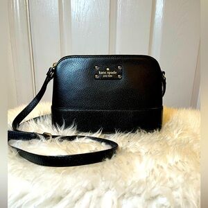 Kate Spade Black leather classic crossbody. Excellent used condition like new